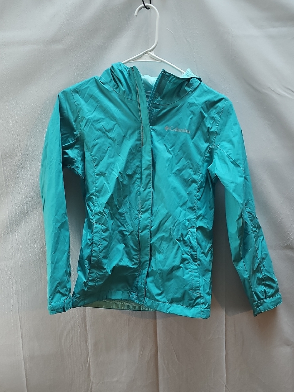 Columbia Omni-tech Girls Raincoat Size 10/12